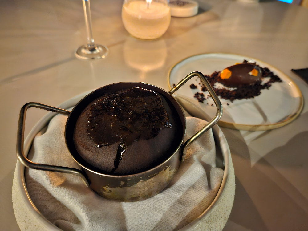Chocolate lava cake at Koukoumi