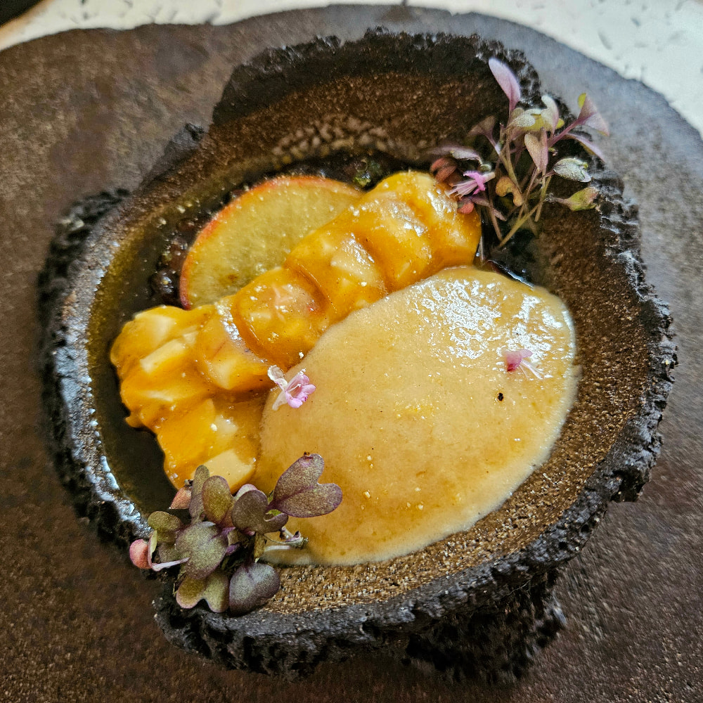 Another dish from the tasting menu at Koukoumi