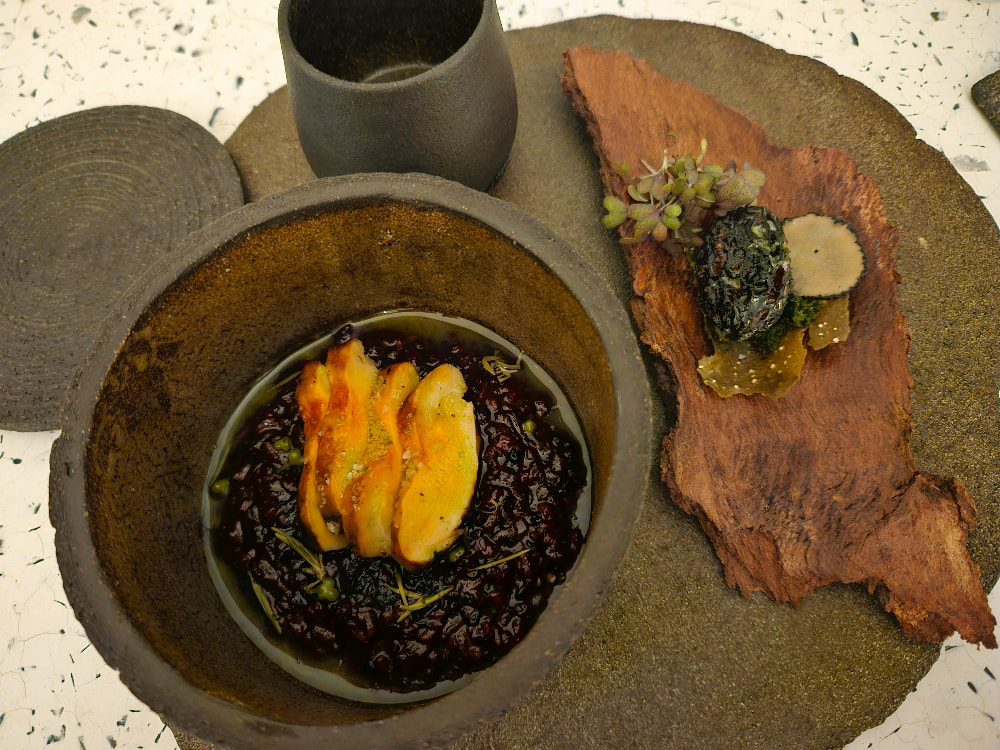 A dish from the tasting menu at Koukoumi