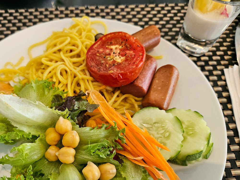 Vegan hotel breakfast in Chiang Mai, Thailand: Away Chiang Mai